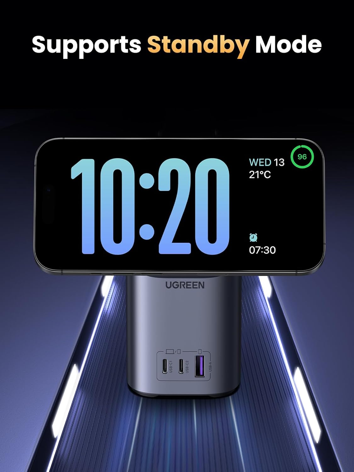 Thumbnail 5 de UGREEN Nexode 100W USB-C Fast Charger & MagSafe-compatible 4-in-1 wireless charging stand