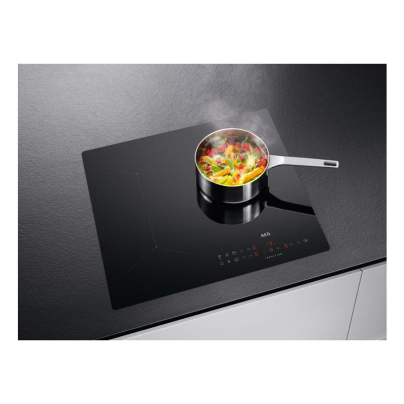 Detalle de Placa de inducción AEG TN63IV00CB (60 cm) con PowerBoost y Hob2Hood, 3 zonas