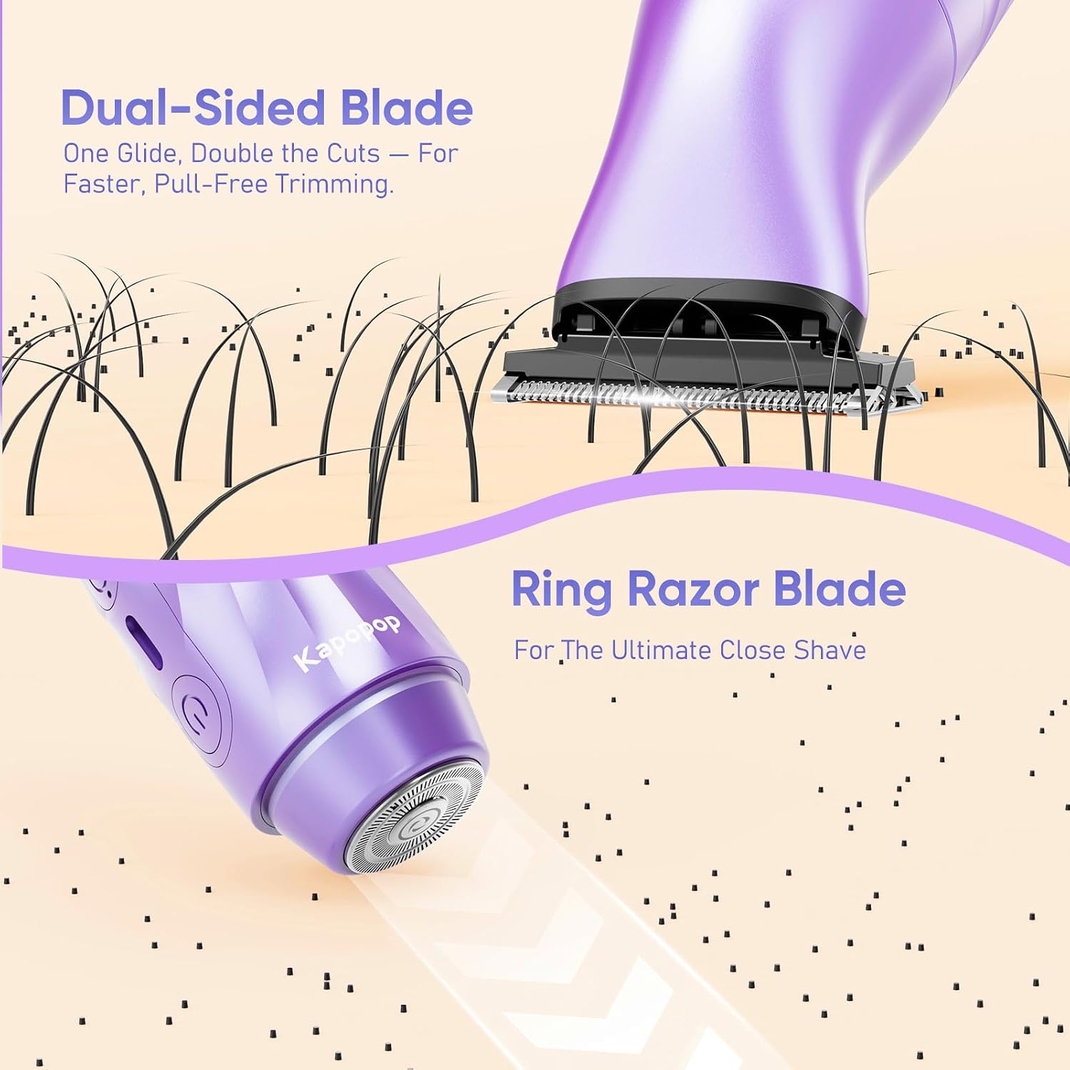 Thumbnail 6 de Kapopop 2-in-1 Bikini Shaver for Sensitive Skin