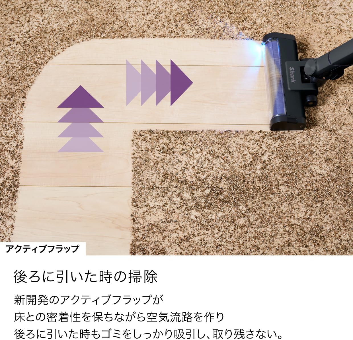 Detalle de Shark LC701JBKNC EVOPOWER SYSTEM BOOST+ コードレススティッククリーナー、360°ノズル・自動ゴミ収集ドック付き
