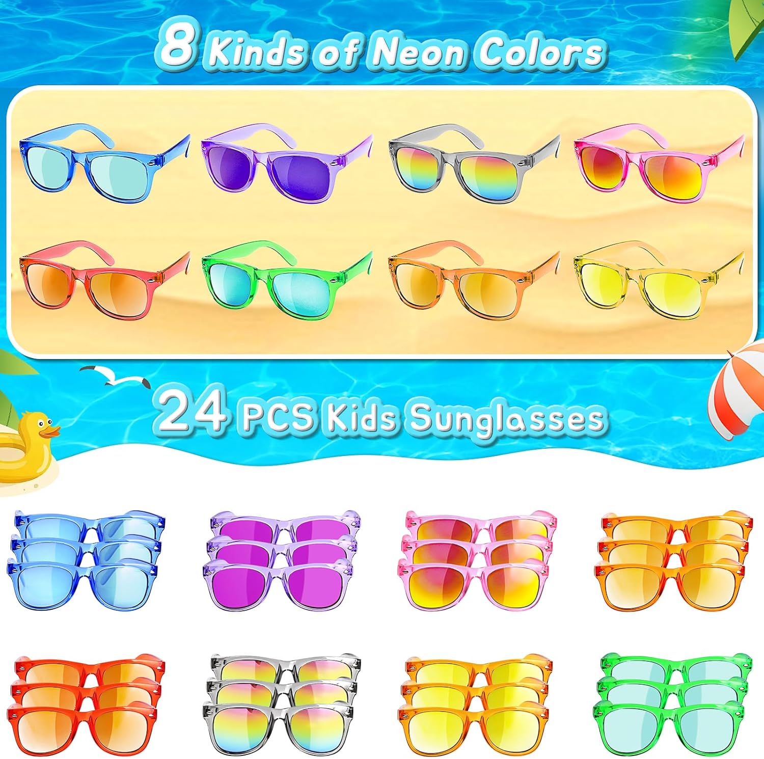 Thumbnail 1 de GKTZ Kids Sunglasses 24-Pack 🕶