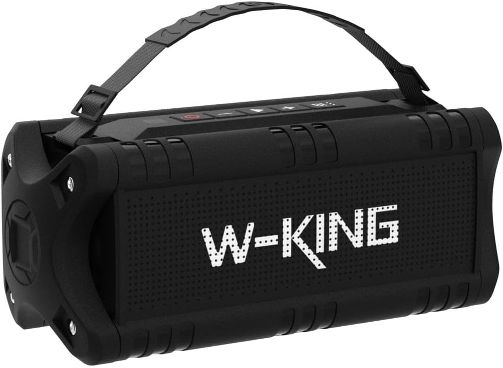 Detalle de W-KING altoparlante Bluetooth portatile 30 W con batteria fino a 24 ore, IPX6 e supporto scheda TF/USB