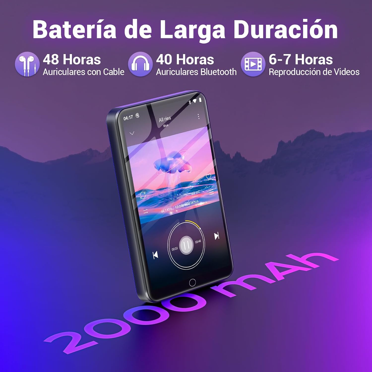 Thumbnail 5 de Reproductor MP3 M8 80GB con Bluetooth y WiFi