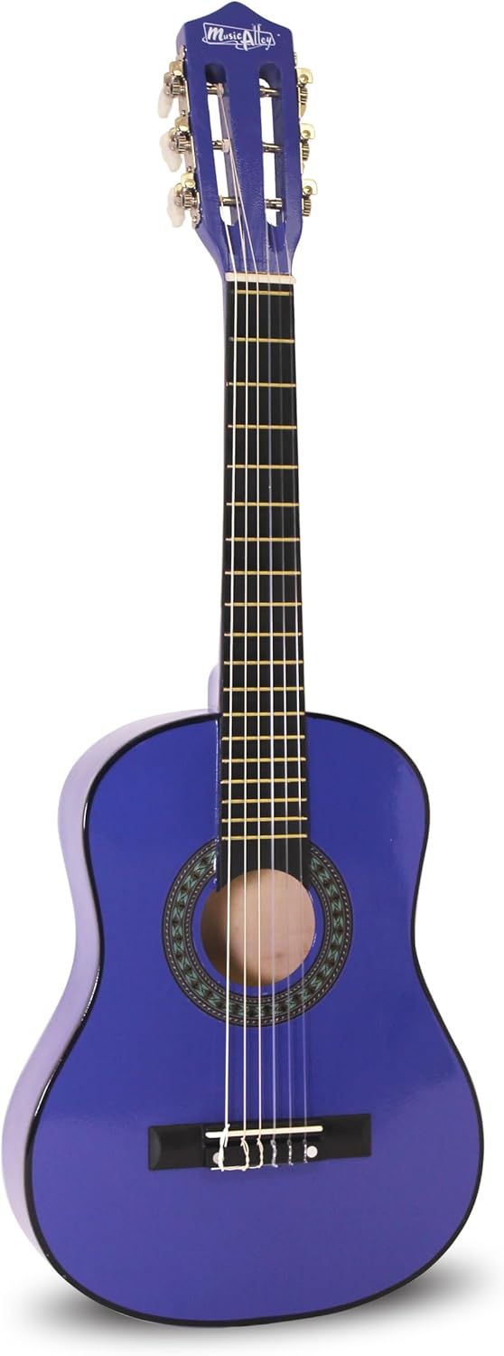 Thumbnail 1 de Guitare acoustique classique junior Music Alley 1/2 – bleu avec étui, pour enfants 4–6 ans
