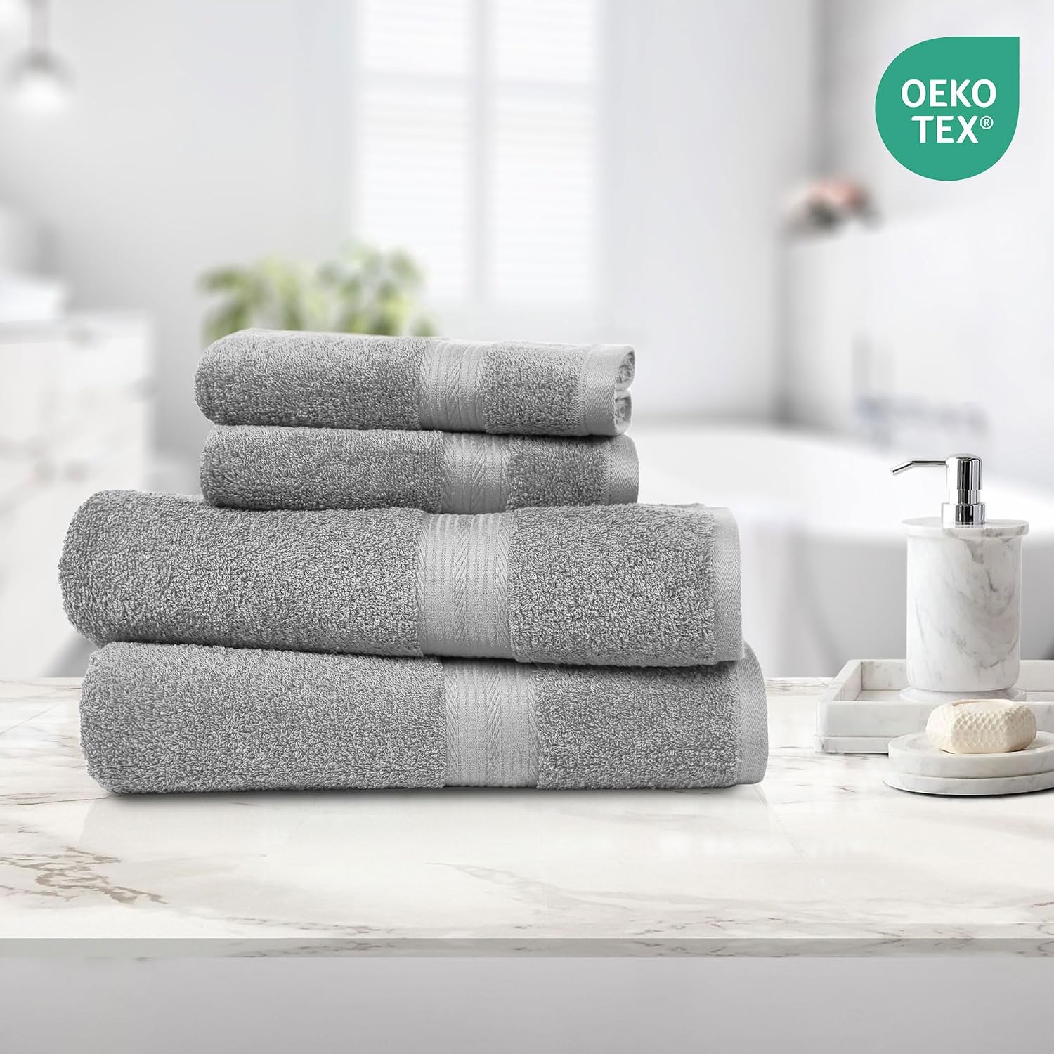 Thumbnail 4 de Amazon Basics Set de Bain 140x70 cm