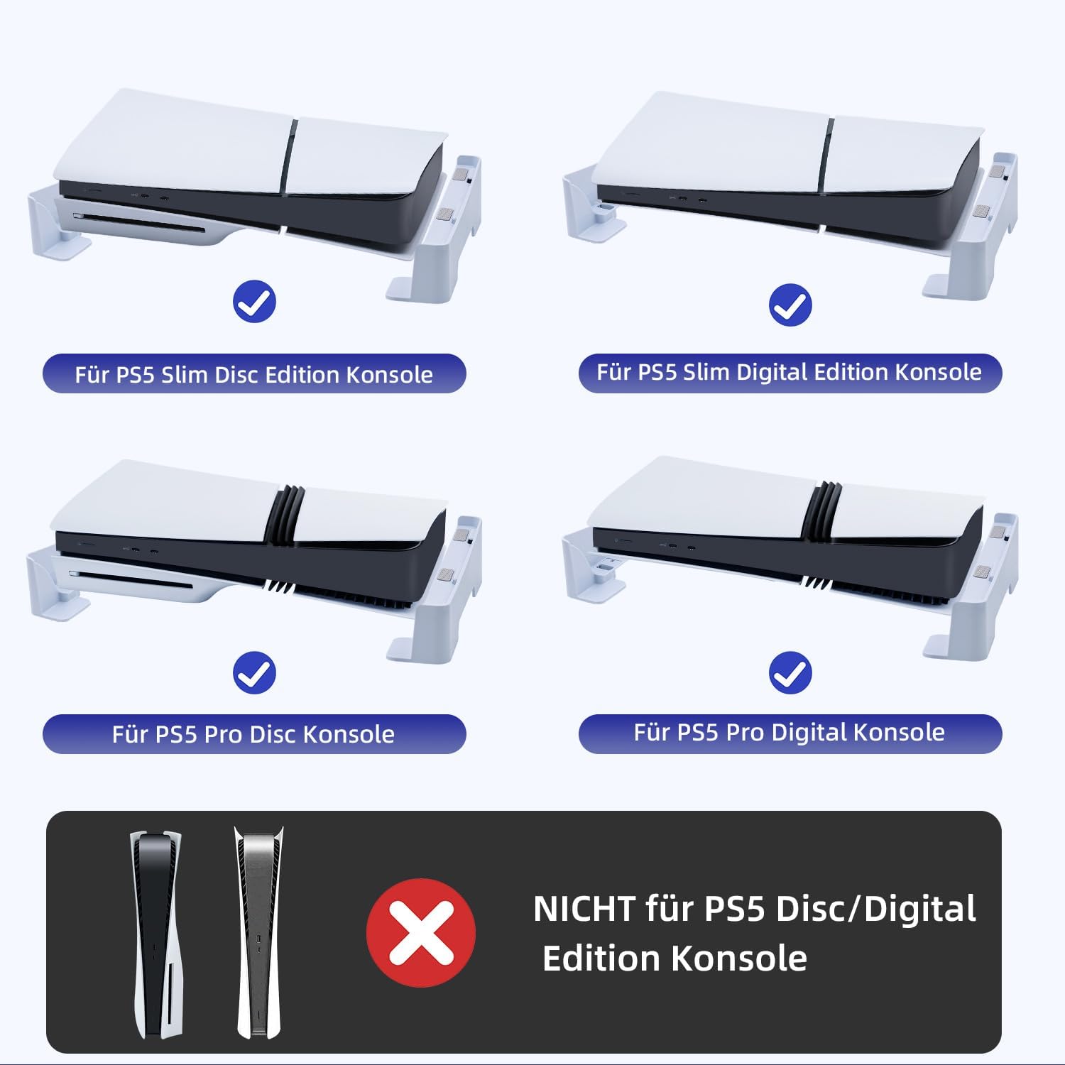 Detalle 2 de Tolesum Horizontaler Standfuß für PS5 Slim