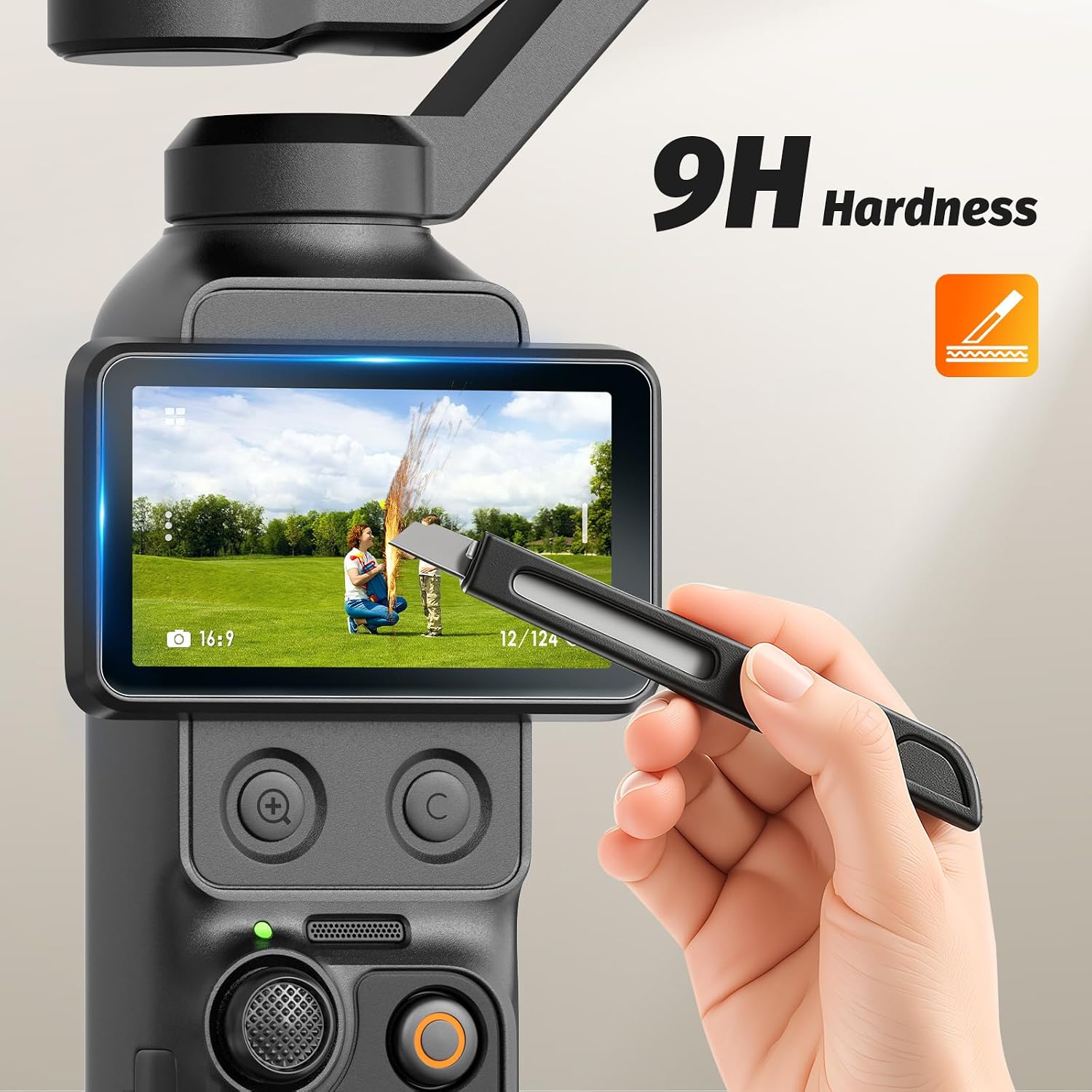 Thumbnail 4 de AMAZEAR displaybeschermers voor DJI Osmo Pocket 4 Pro en Osmo Mobile 8P, 9H-glas