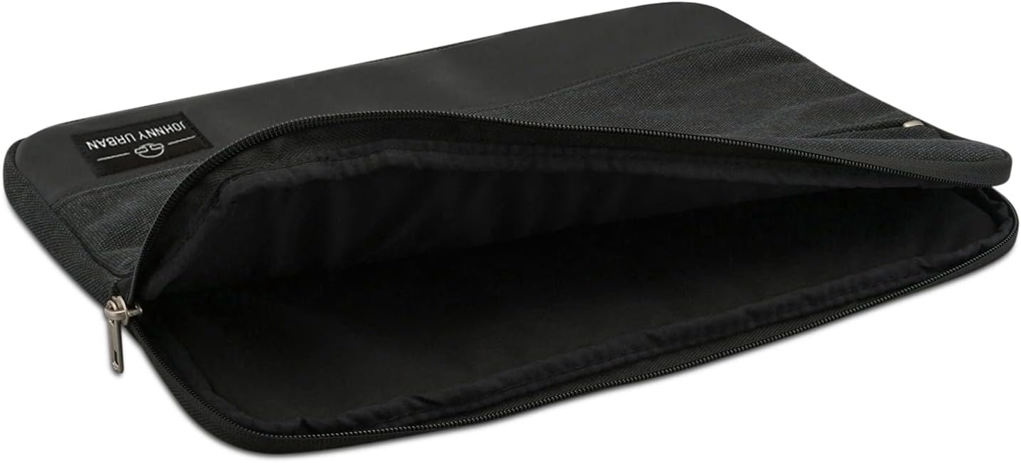 Detalle de Custodia per MacBook Pro 13 e MacBook Air (2018) Johnny Urban in tela e pelle vegana imbottita antracite
