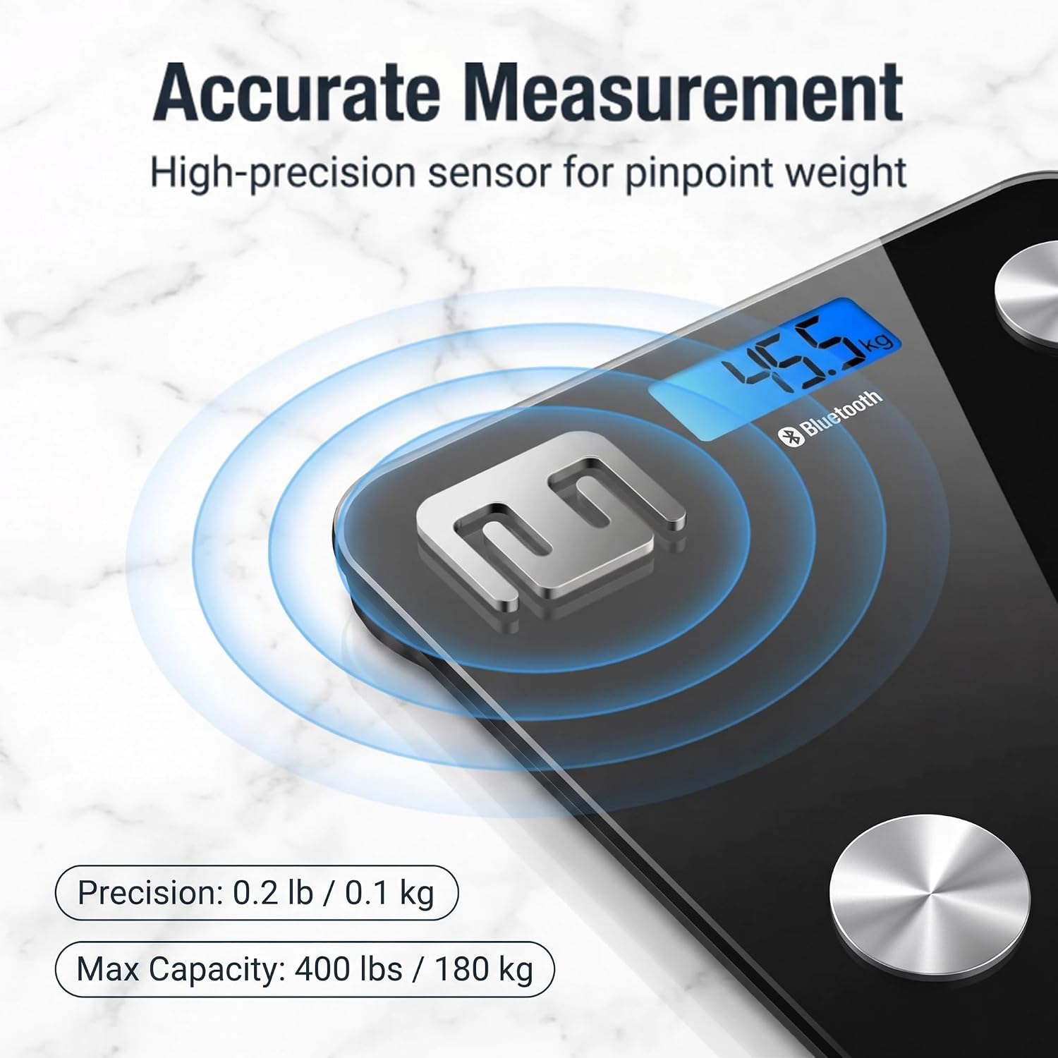 Detalle 1 de HomeFashion smart scale with 28cm platform