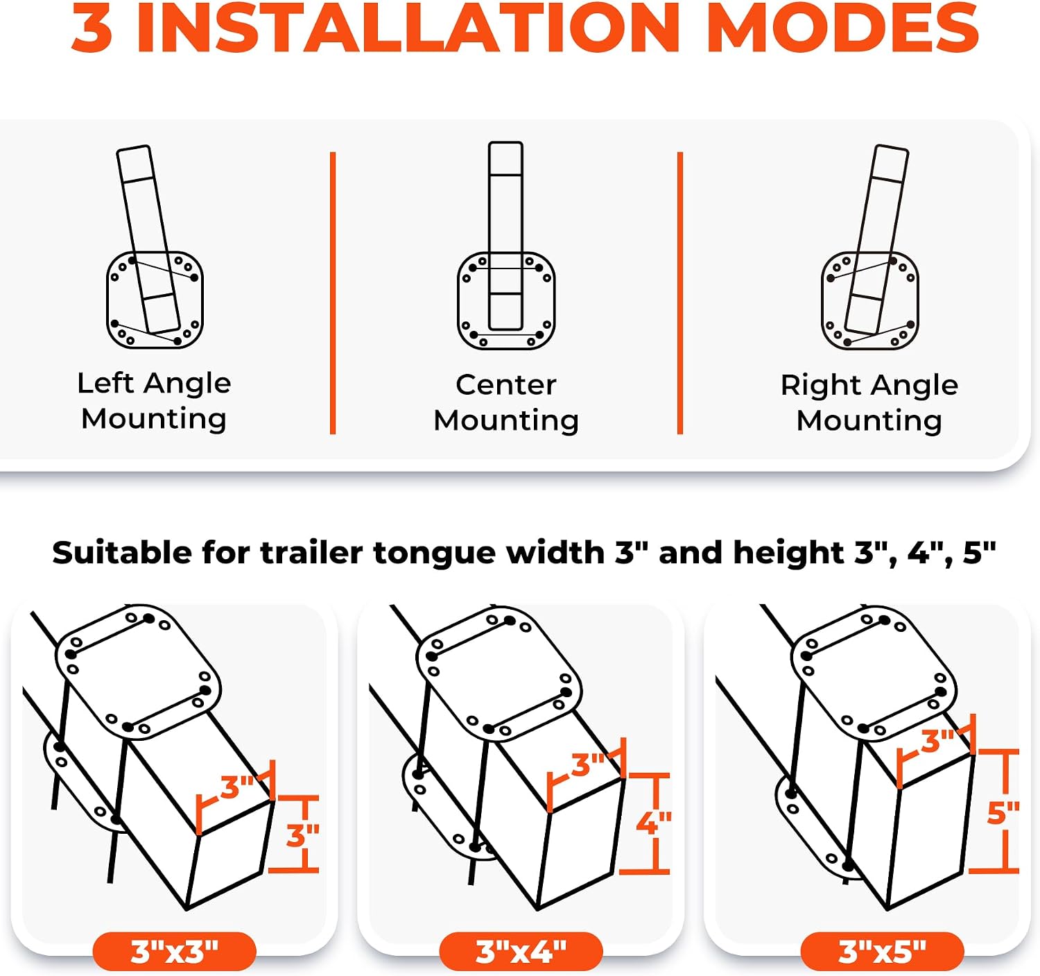 Thumbnail 2 de 3-Step boat trailer steps with handle
