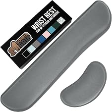 GORILLA GRIP Silky Gel Memory Foam Wrist Rest, 2pc 🖱