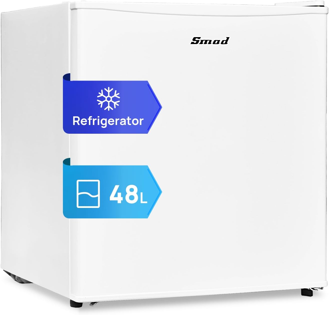 Detalle de Smad Mini Table Top 48L Fridge (0–10°C) – White, 39dB, Countertop Convenience