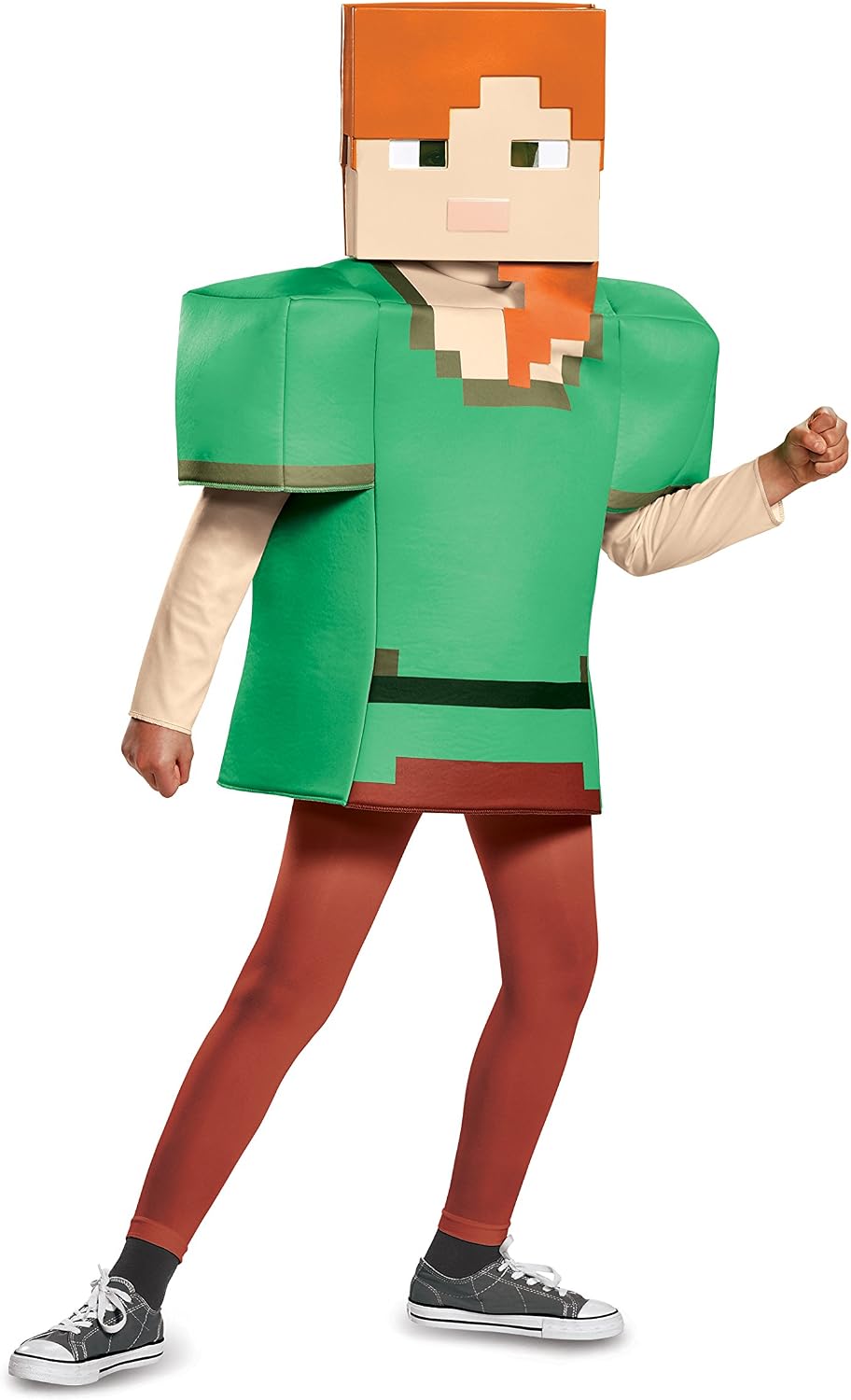 Detalle de Disguise Alex Classic Minecraft Costume, Medium (7-8), Tunic and Mask