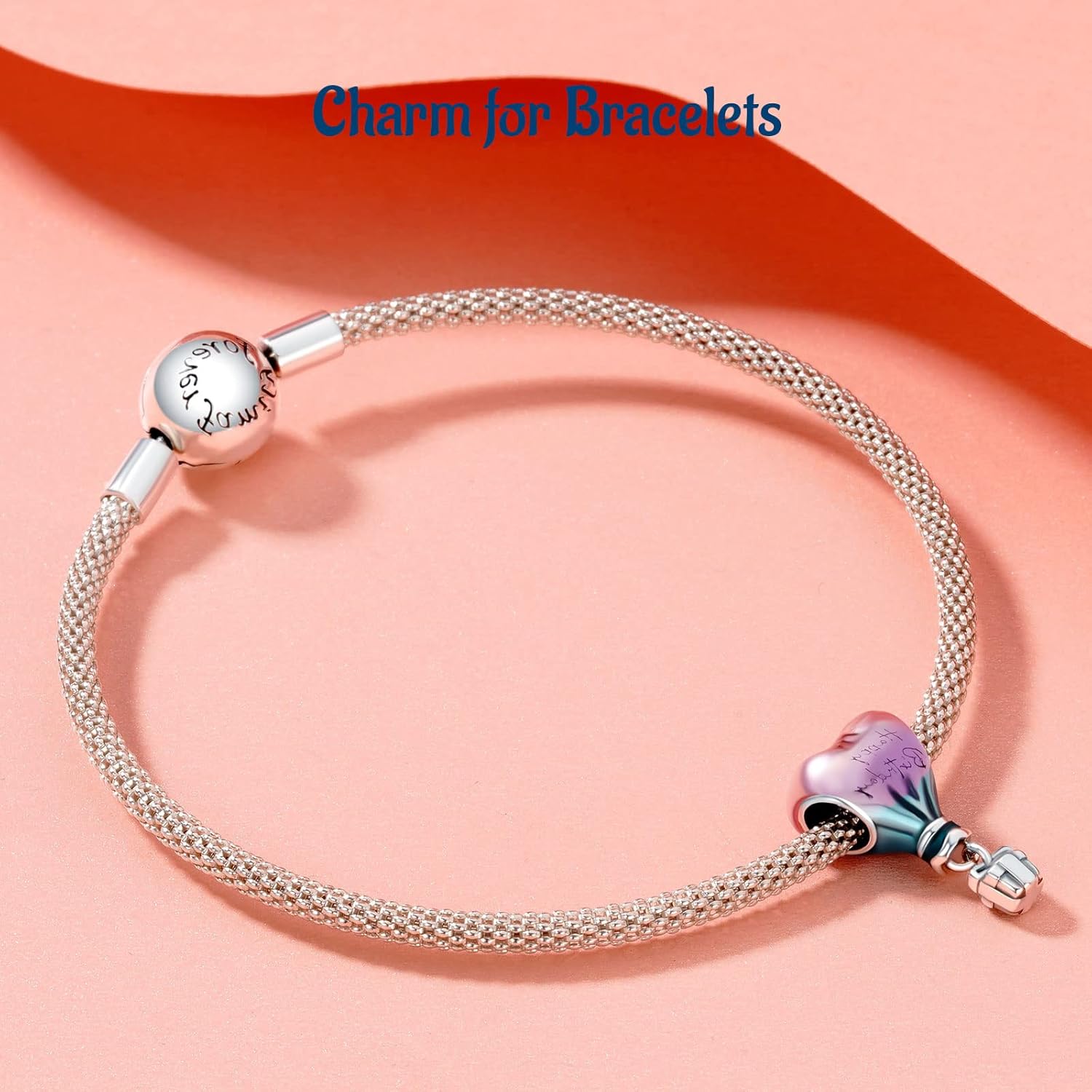 Thumbnail 4 de Amuefer 925 Silber Charms Armband Halskette Anhänger Perlen Schmetterlinge – Geschenkset