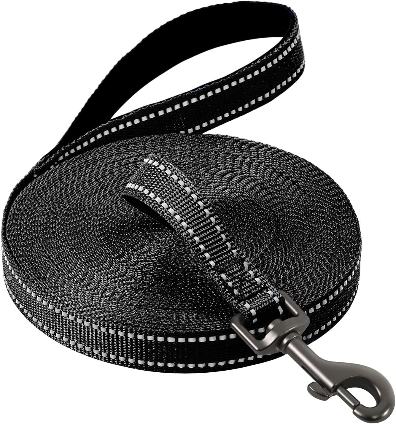 Detalle de COMSLE guinzaglio lungo per addestramento: lunghina in nylon con gancio robusto e impugnatura imbottita (3/5/10/15/20 m)