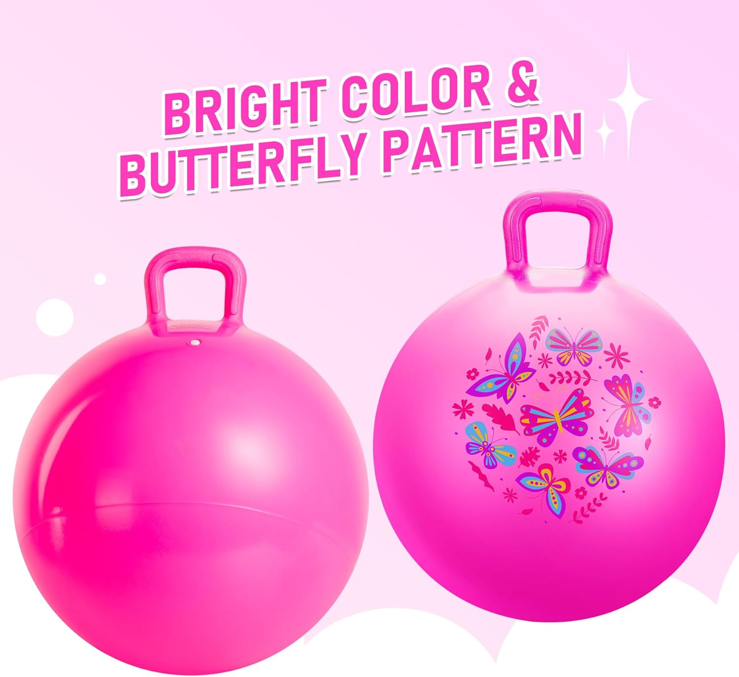 Thumbnail 6 de U&C Planet 18 Inch Space Hopper for Kids: Inflatable Jumping Ball with Pump