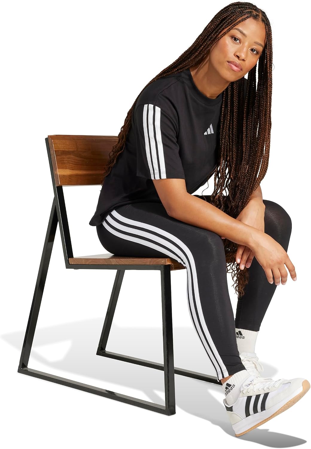 Thumbnail 5 de Adidas Femme Essentials 3-Stripes Leggings