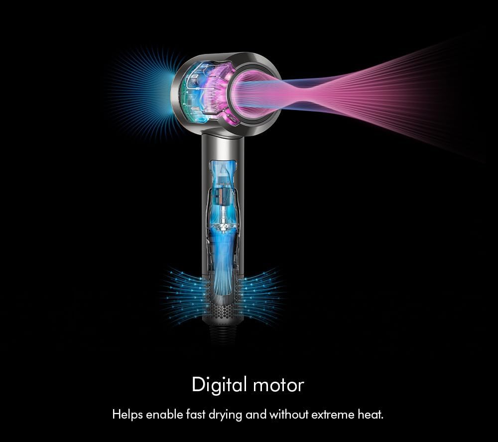 Detalle de Dyson Supersonic™ Hair Dryer for protecting natural shine