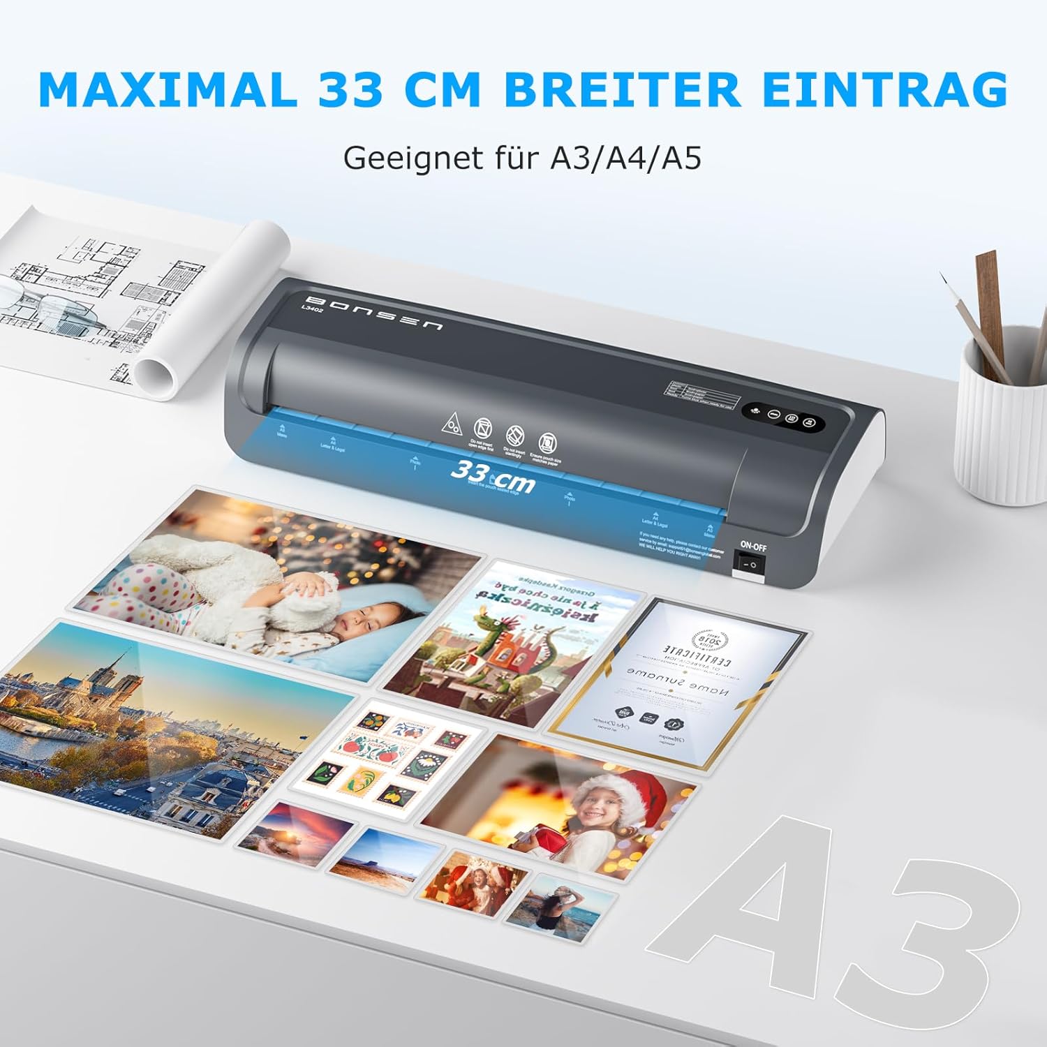 Thumbnail 1 de BONSEN L3402 Laminiergerät A3 📎