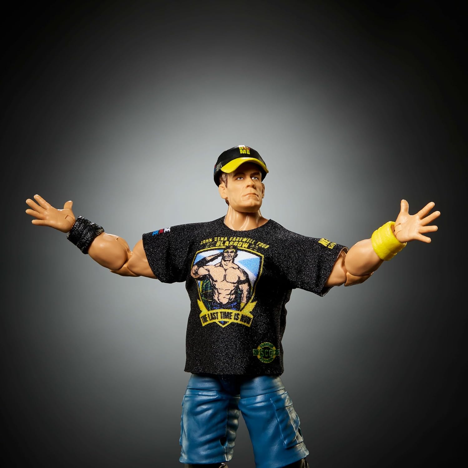 Detalle de Mattel WWE Elite Collection Top Picks John Cena Figure Set (6-inch) with Swappable Hands & Ring Gear