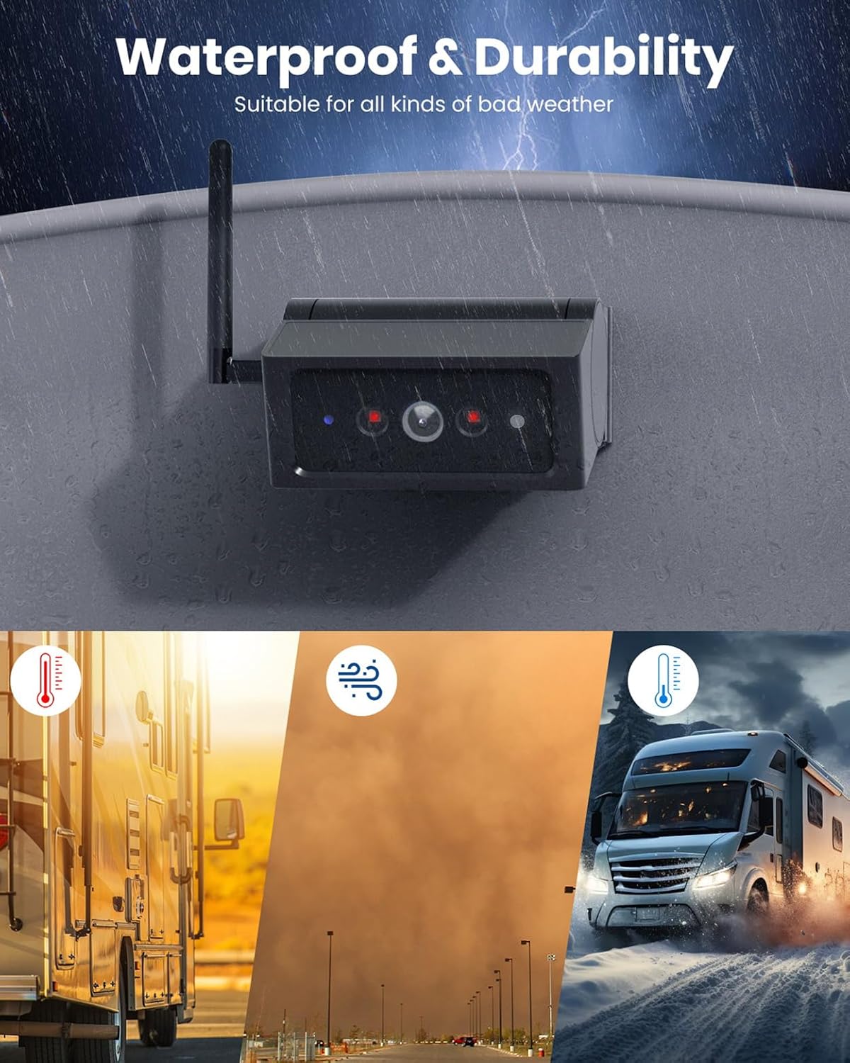 Thumbnail 6 de AUTO-VOX magnetic reversing camera kit 7.2in