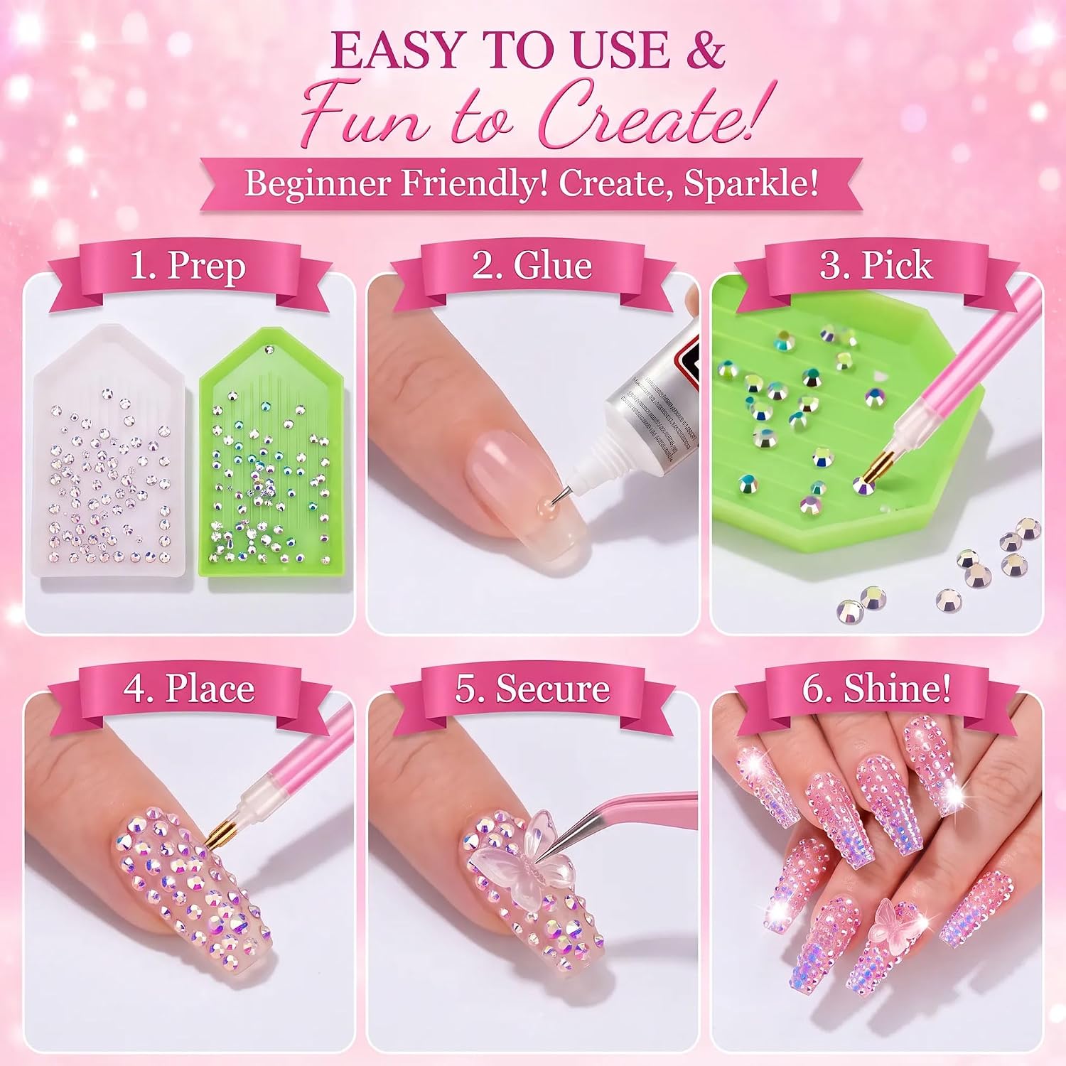 Thumbnail 2 de Artdone Resin Rhinestones 3mm