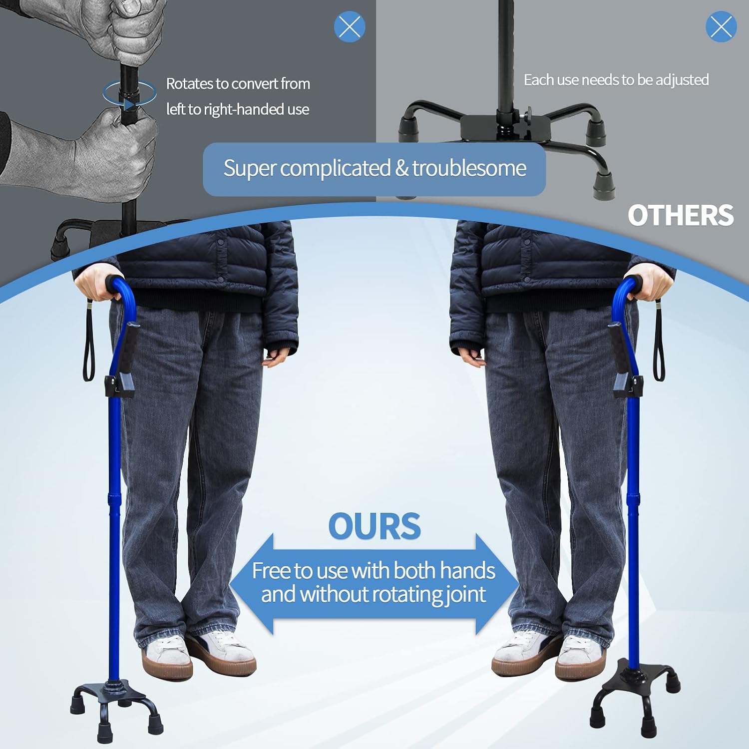 Thumbnail 2 de KingPavonini Walking Cane, Aluminum