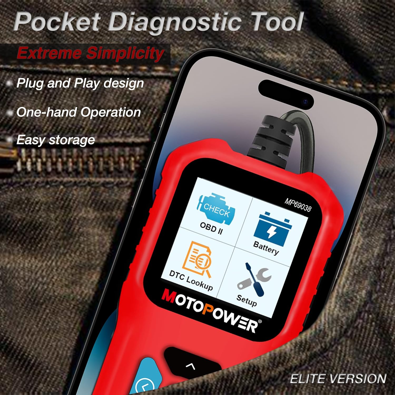Thumbnail 4 de MOTOPOWER MP69039 OBD2 Scanner with CAN diagnostic