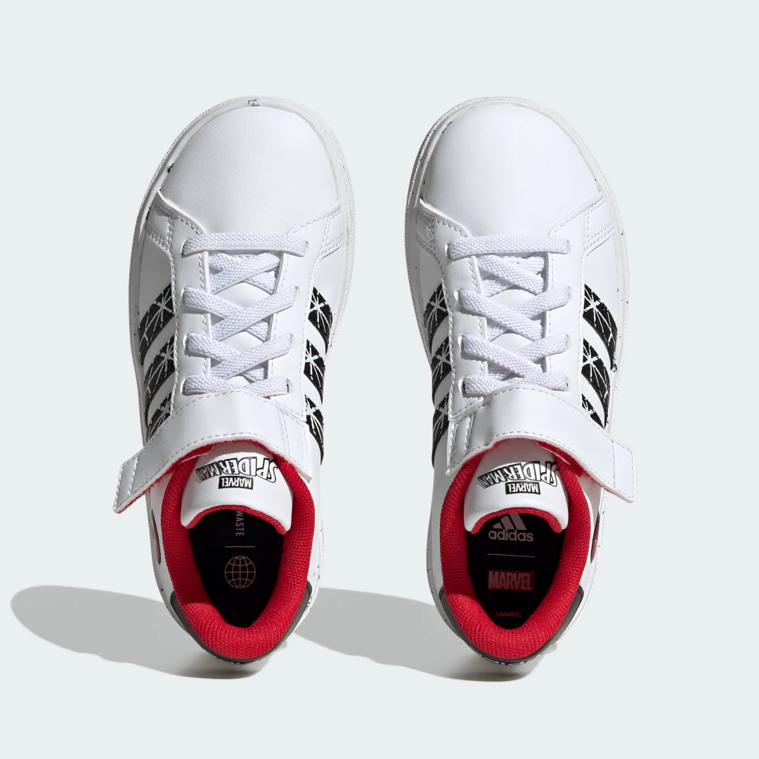 Thumbnail 1 de Adidas Grand Court x Marvel Spider-Man Shoes Kids: zapatillas blancas para pequeños héroes