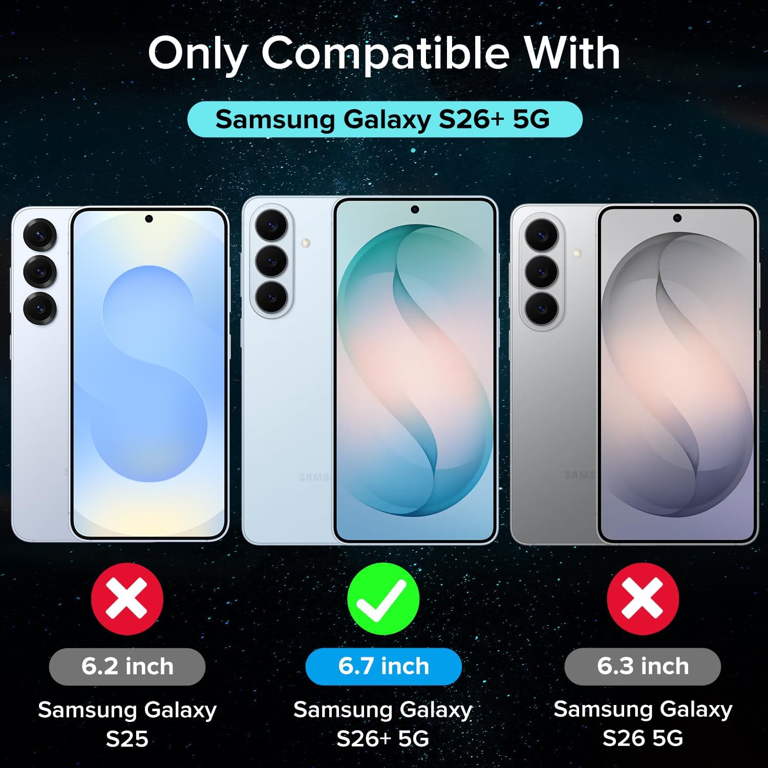 Detalle 2 de Pack de 2 verres trempés ivoler pour Samsung Galaxy S26 Plus 5G (avec cadre d’alignement) – Protection d’écran 9H, anti-rayures, sans bulles