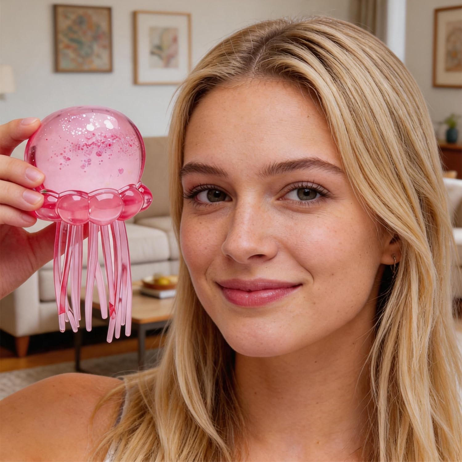 Thumbnail 4 de GZFGUZ Jellyfish Squishy Toy — Jellyfish Design Squeeze Stress Ball (4 Colors)