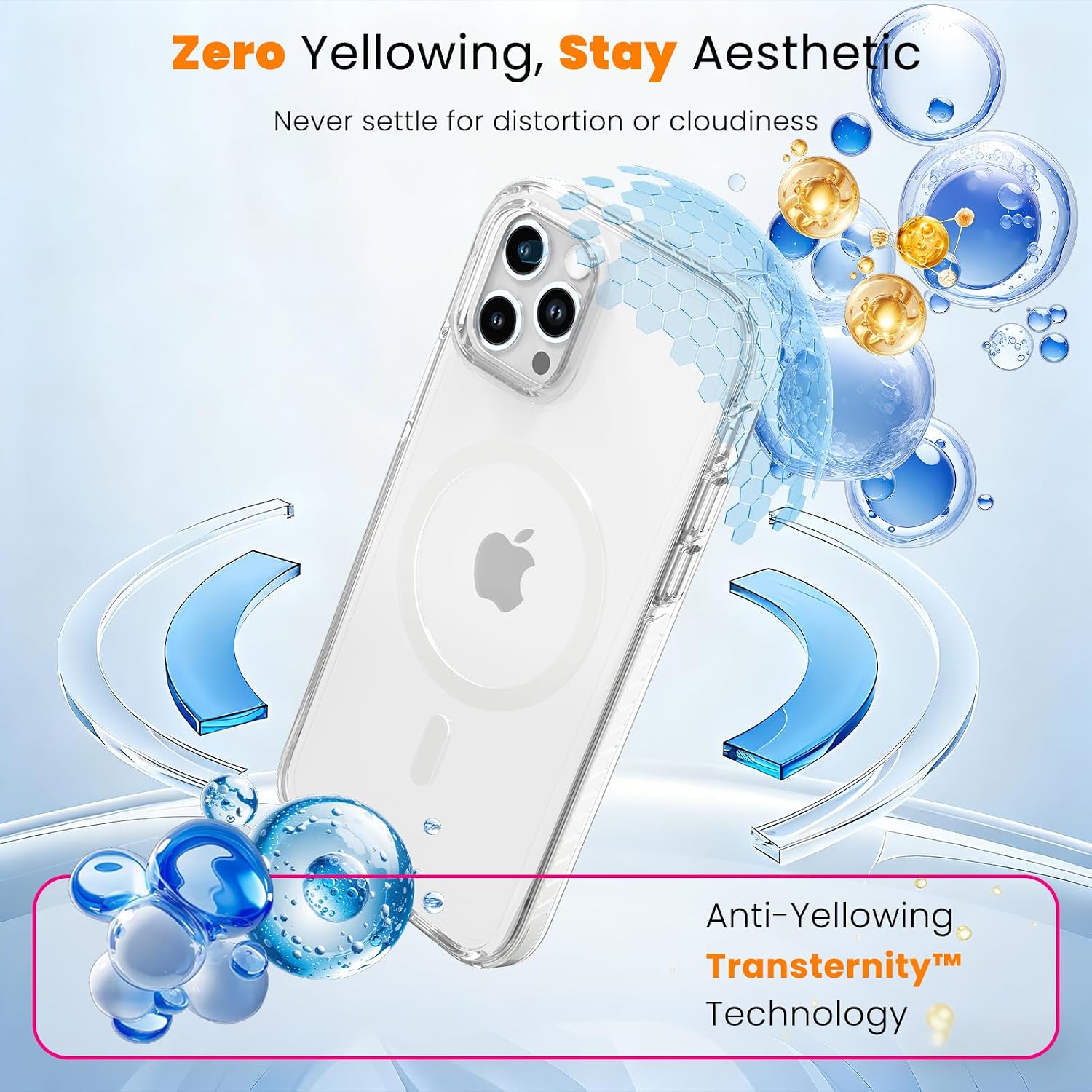 Thumbnail 4 de DEERLAMN Magnetic Clear Case for iPhone 12/12 Pro