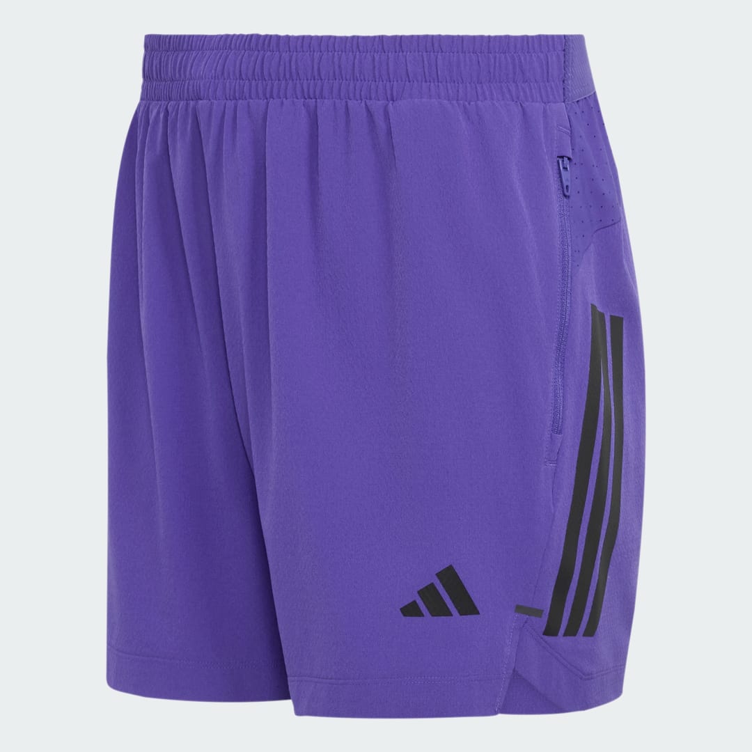 Detalle 2 de Pantalón corto D4T PrimeLift 3 Stripes de Adidas — violeta