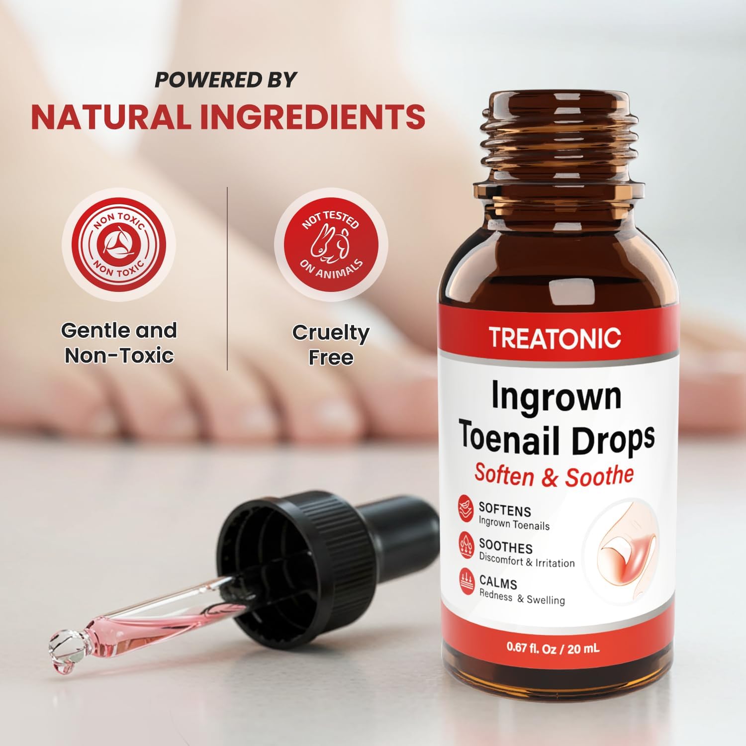 Detalle de Ingrown Toenail Treatment Kit with Silicone Gel Toe Caps
