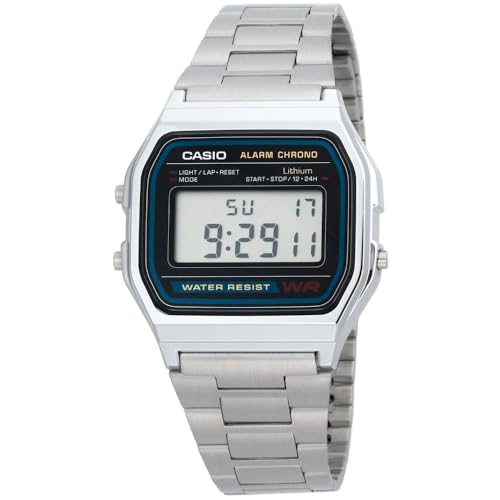 Detalle de Casio A158 reloj acero 10 cm