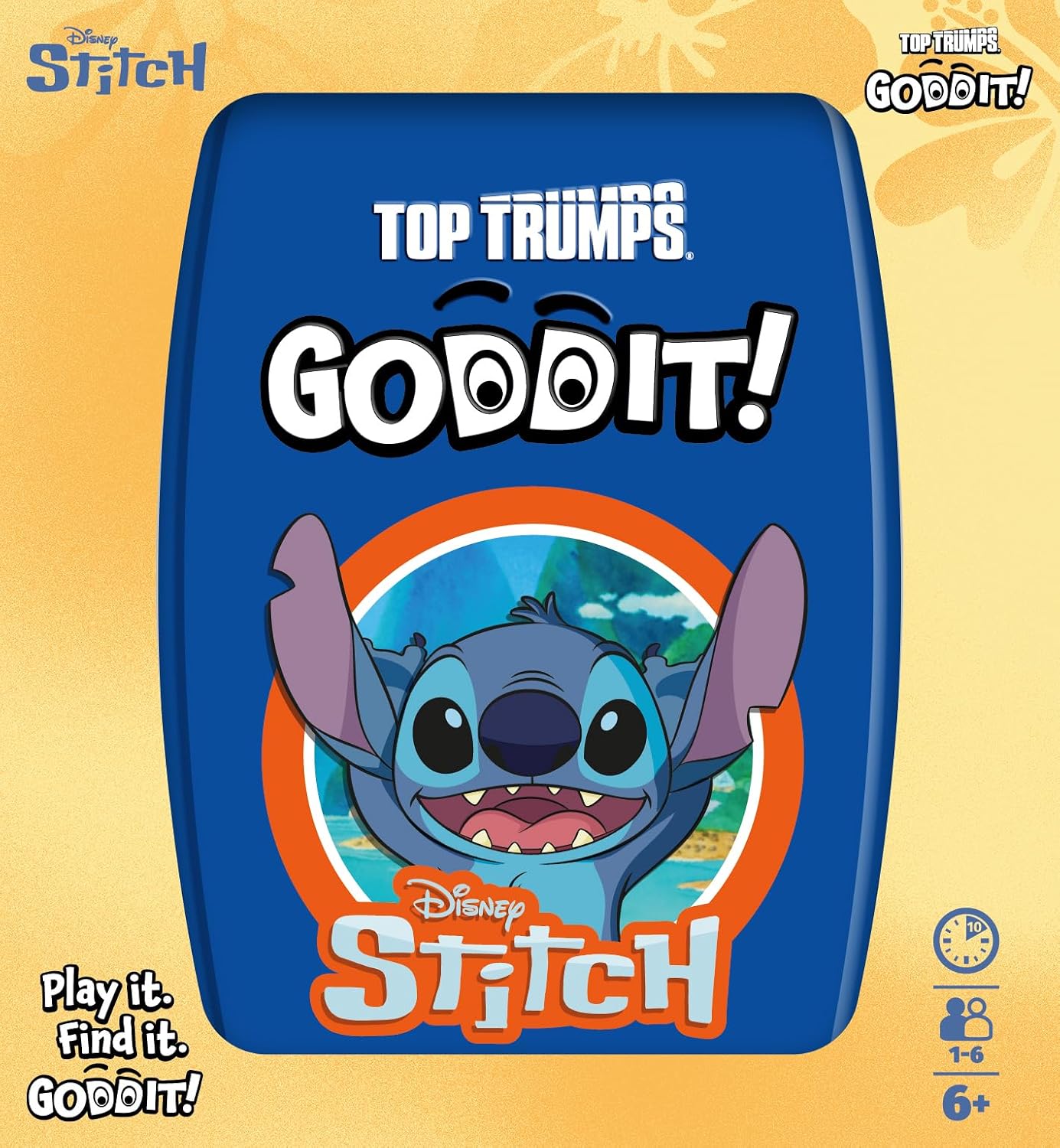 Detalle 2 de Top Trumps Disney Stitch Goddit! – Gioco di carte per famiglie, da 1 a 6 giocatori