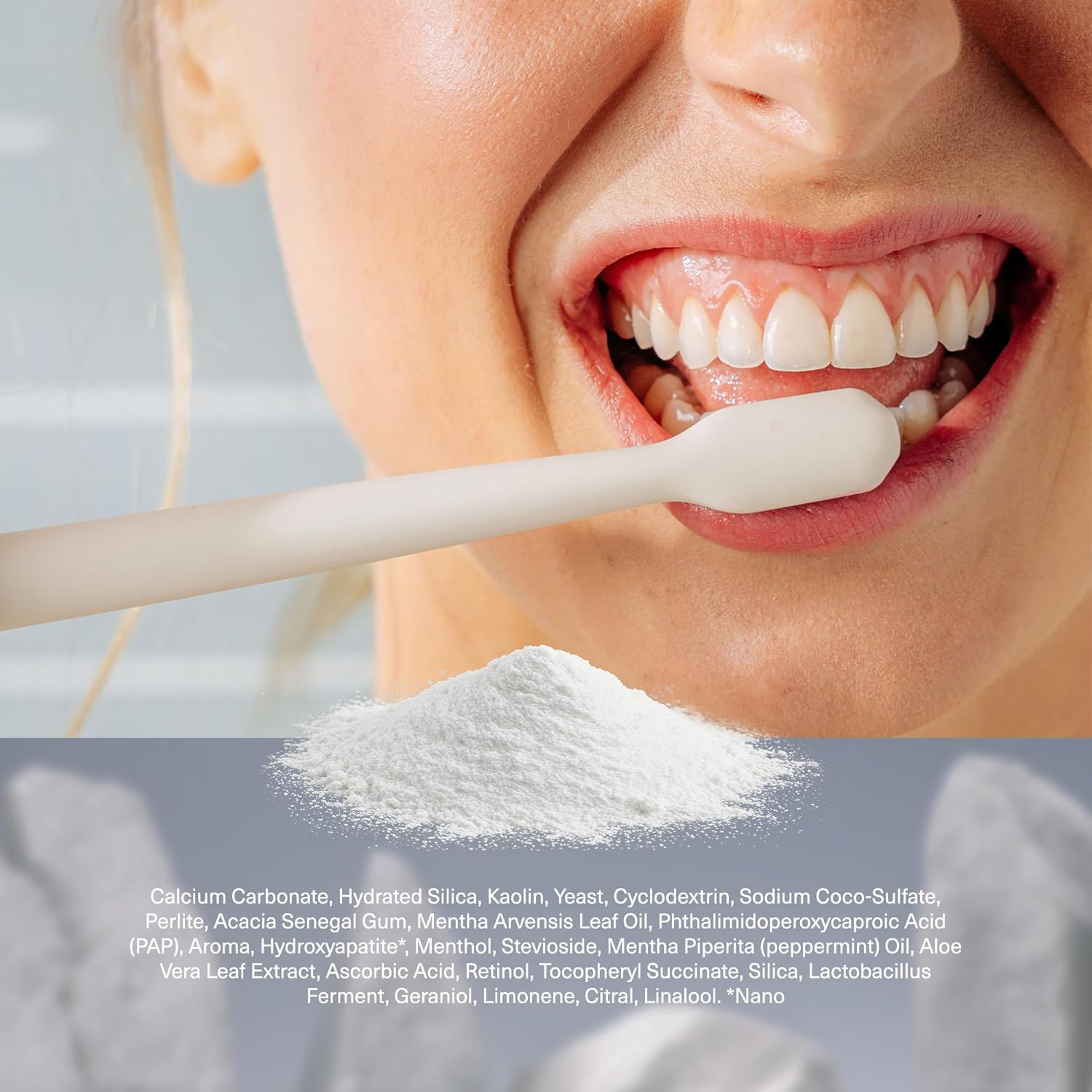Detalle 2 de Boka Teeth Whitening BrightBoost Powder with Nano Hydroxyapatite (Sensitive Teeth, Toothpaste Alternative)