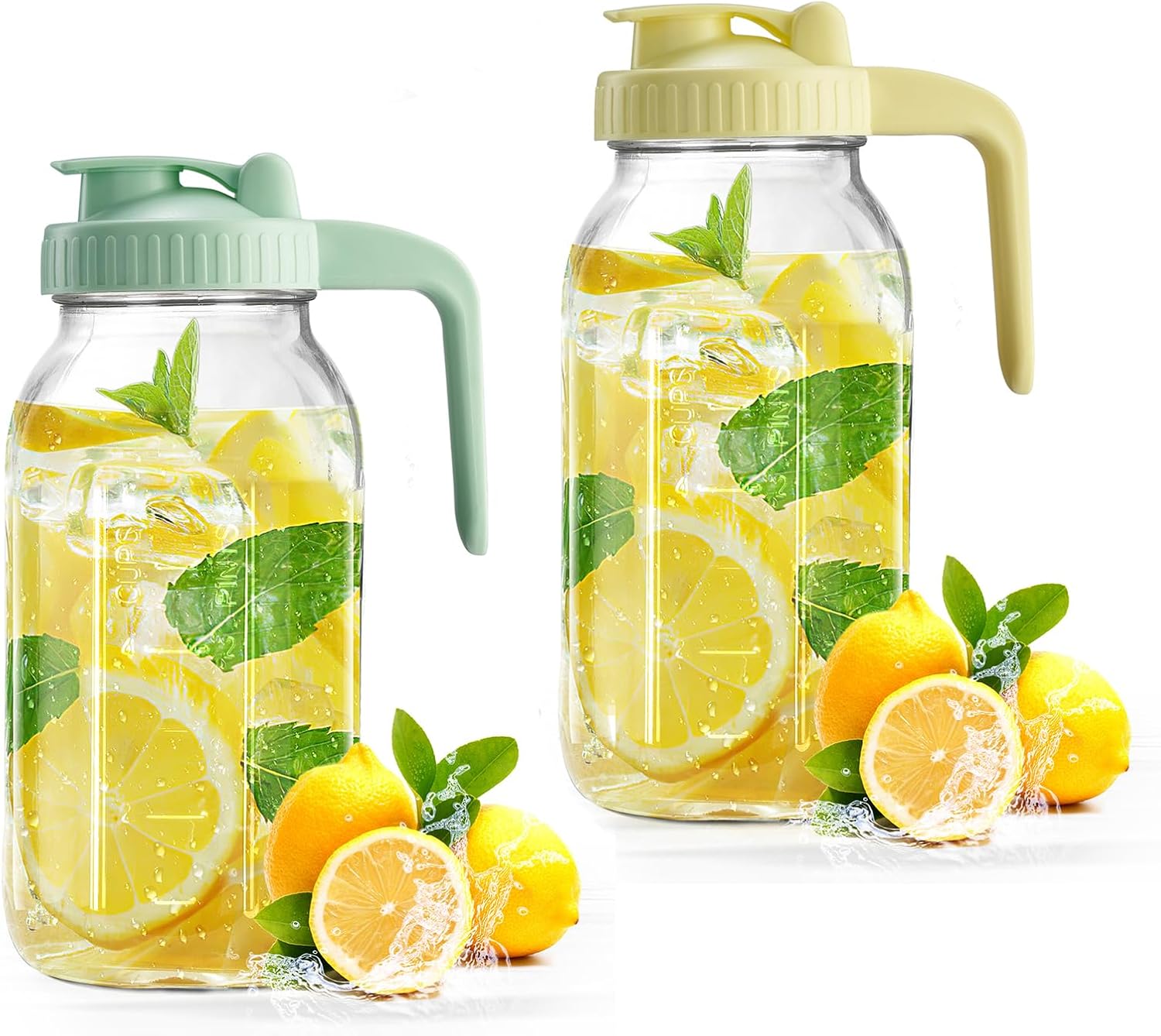 Thumbnail 6 de 32oz Glass Pitcher 2-Pack for Cold Brew & Juice 🥛