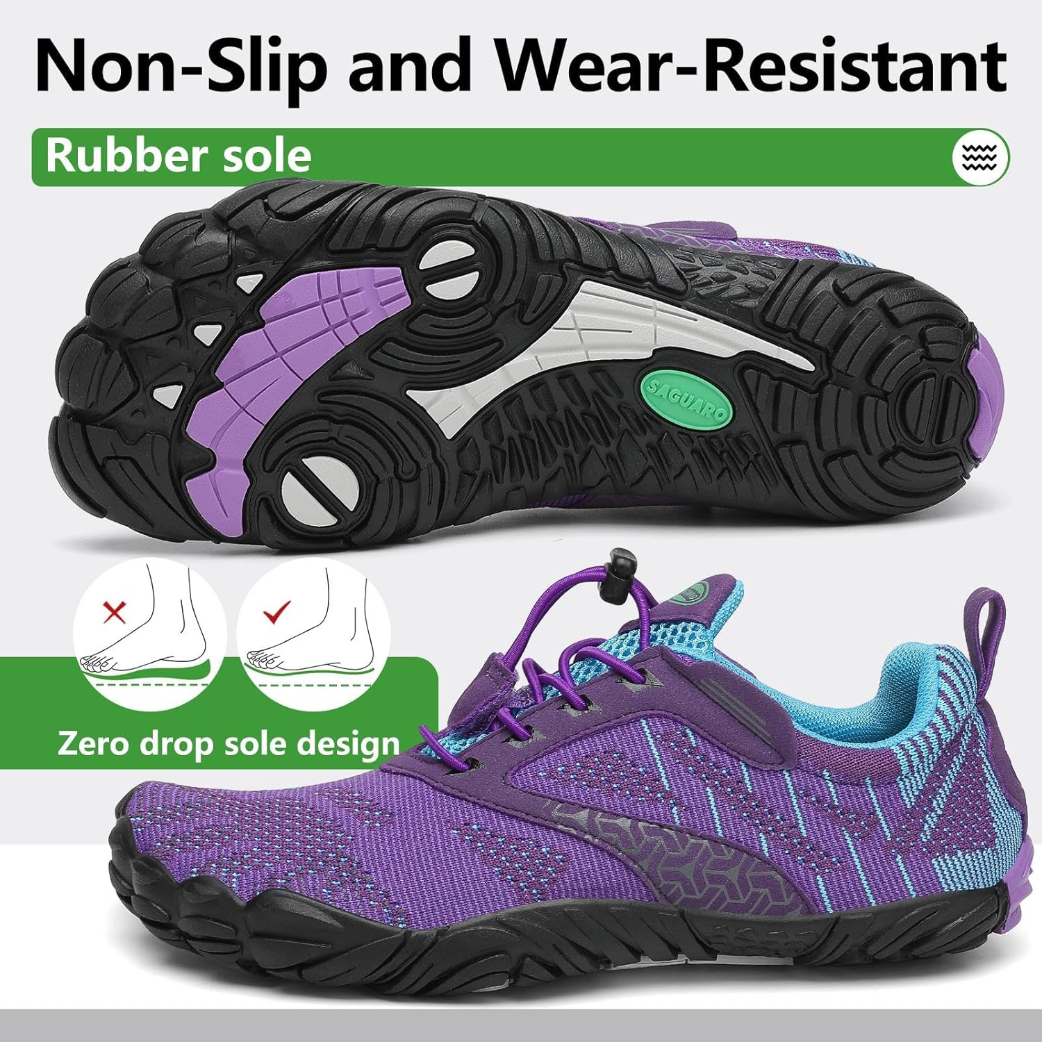Thumbnail 4 de SAGUARO Unisex Barfußschuhe – Minimalistische Fitness- und Outdoor-Schuhe, Gr. 36–48
