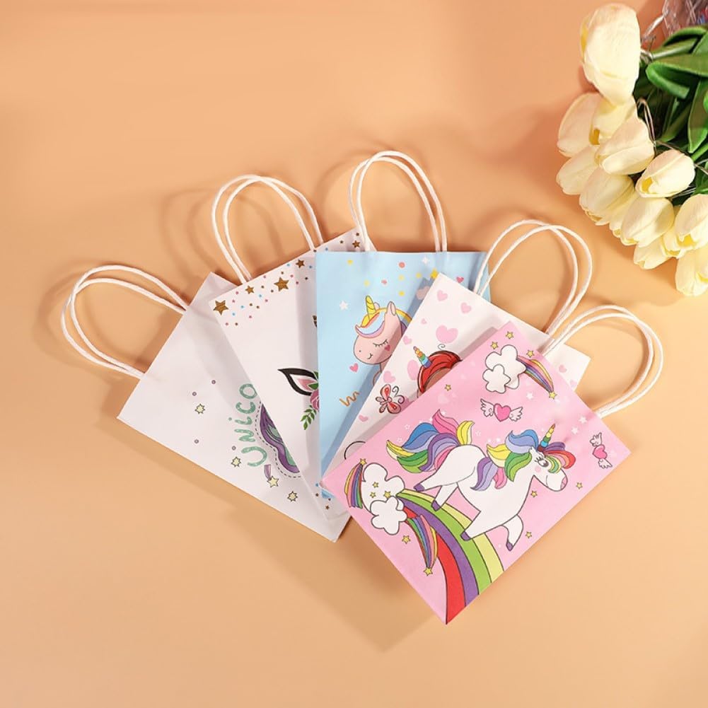 Thumbnail 4 de flintronic Sacs Cadeau Licorne – Lot de 12 sacs en papier 21 x 15 x 8 cm pour cérémonies et fêtes
