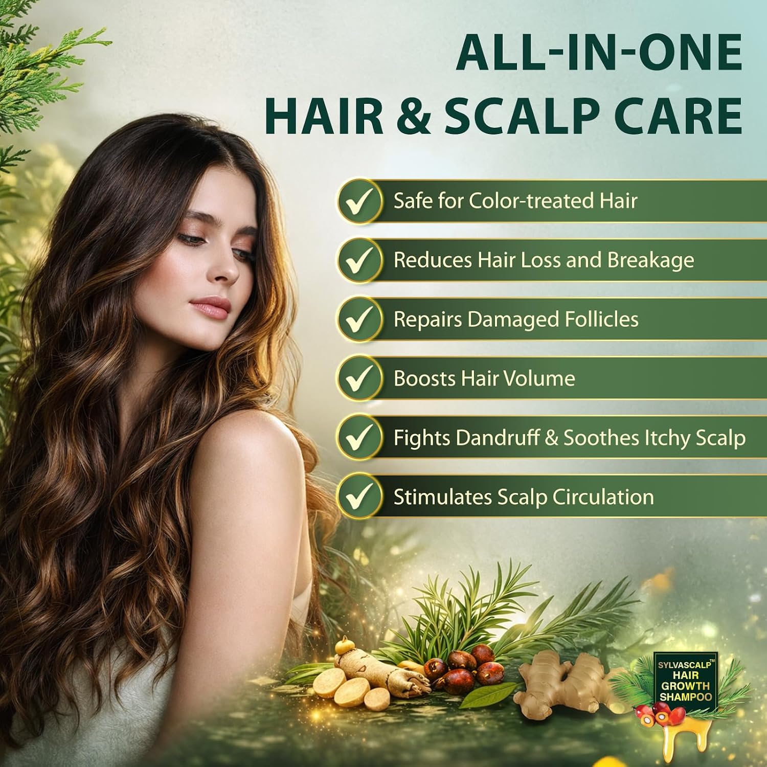 Detalle 2 de Rosemary & Batana Oil Hair Growth Shampoo, Sulfate-Free