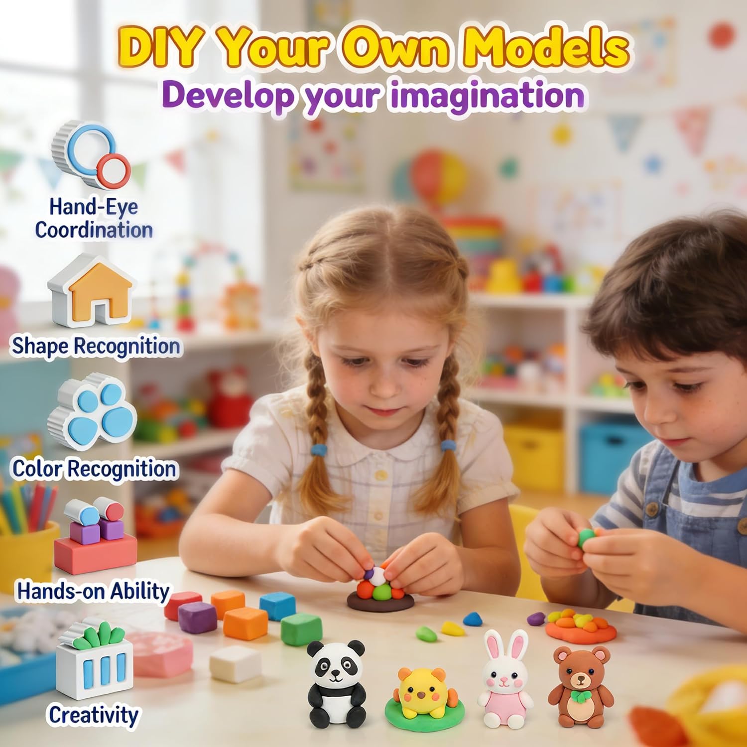 Thumbnail 6 de ARTPAR Air Dry Clay for Kids 90 Colors