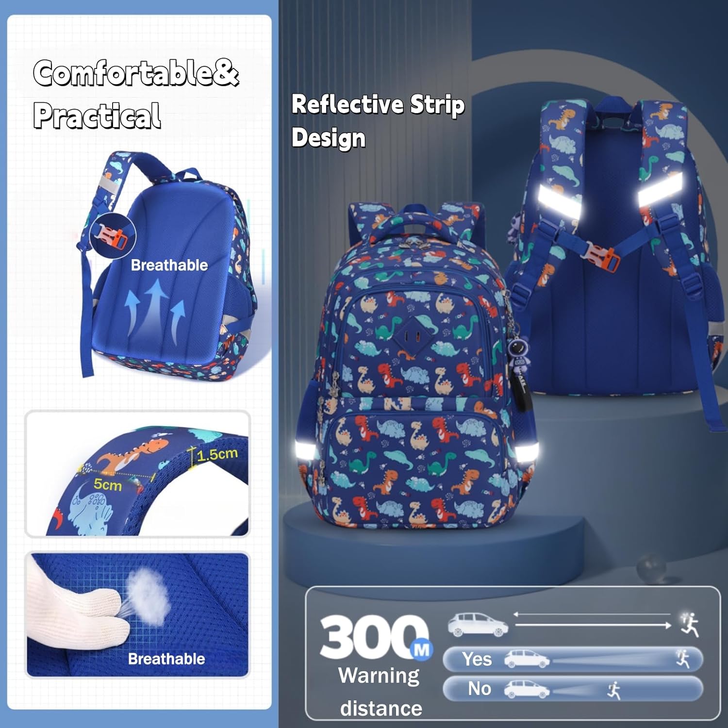 Thumbnail 5 de Armbq Kids School Backpack 32.5x14.5x43 cm
