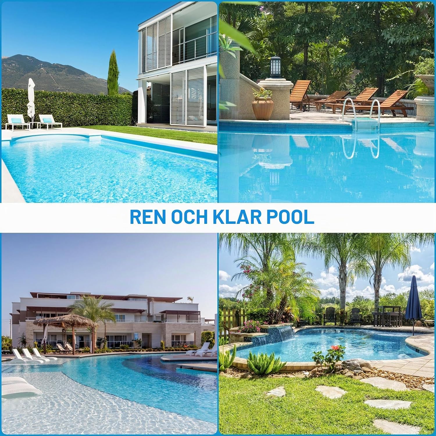 Thumbnail 6 de CLOPAE 180 cm poolhåv med finmaskigt nät och rengöringsborste