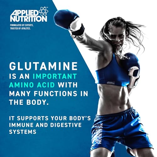 Detalle de Applied Nutrition L Glutamine Powder – 250g, Unflavoured, 50 Servings