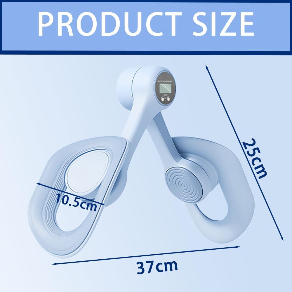 Detalle de Beckenbodentrainer & Oberschenkeltrainer für Frauen – kompakt, 360° Rotation, LCD-Display