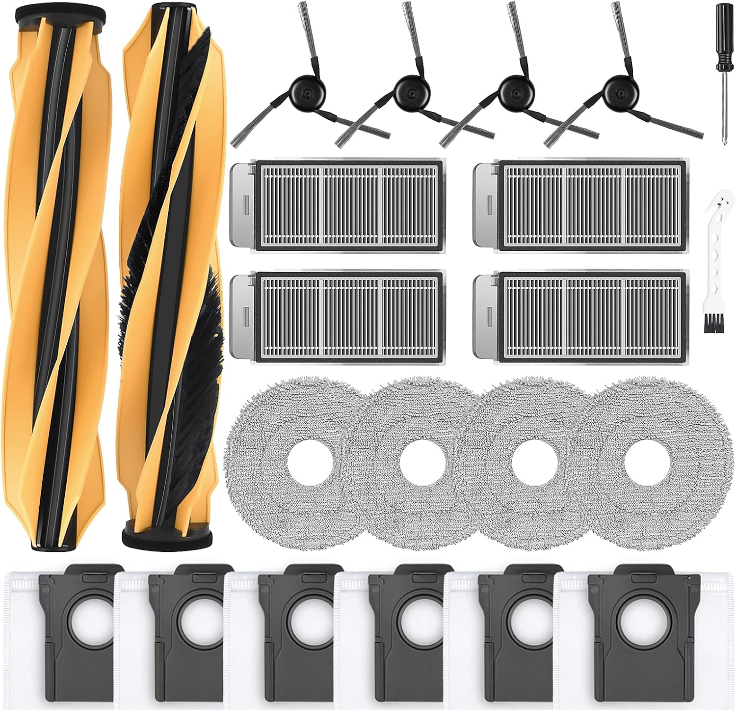 Detalle de Fenkabs V50 Ultra accessoireset, 22-delig met HEPA-filters en dweilpads