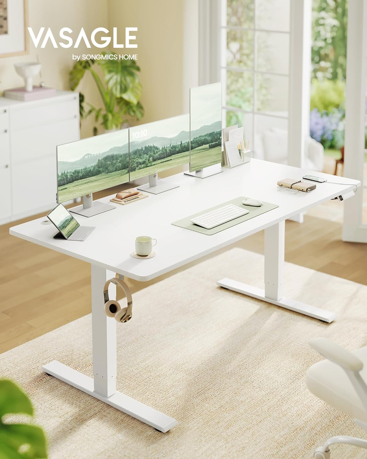 Thumbnail 1 de VASAGLE Bureau Électrique Réglable en Hauteur LSD146BZ02 📘