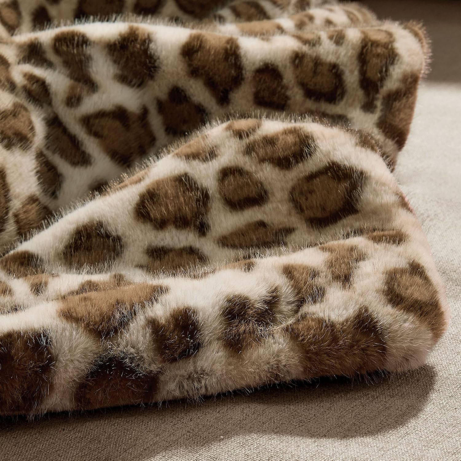 Thumbnail 4 de blunique Luxury Faux Fur Heated Blanket 50x60, 6 Levels