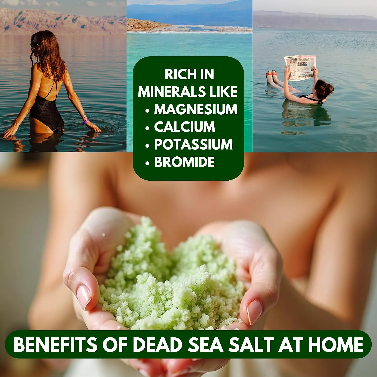 Thumbnail 4 de MOKSHA Sels de bain de la mer Morte au Tea Tree & Eucalyptus pour pieds fatigués